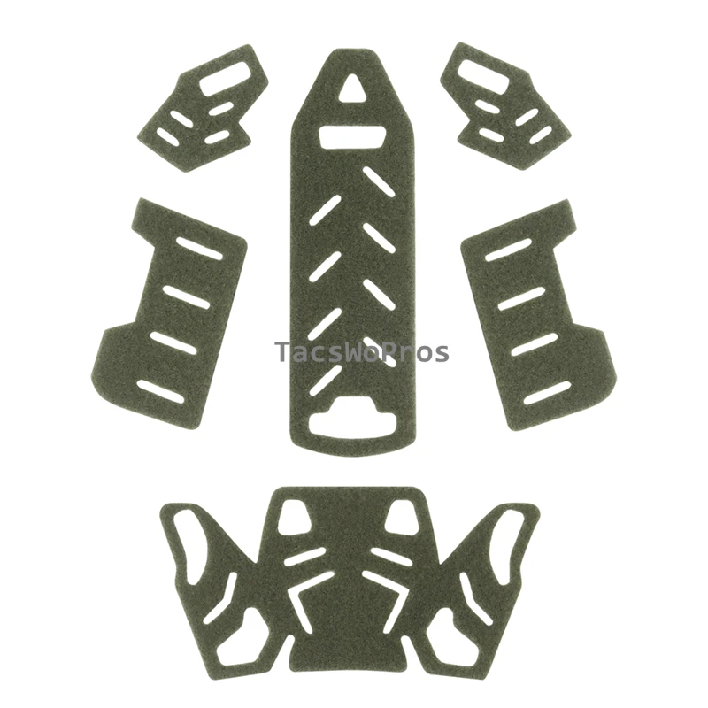 6 unids/set casco táctico WENDY pegatina mágica caza CS cascos parches gancho bucle sujetador pegajoso accesorios para casco Wendy - imagen 4