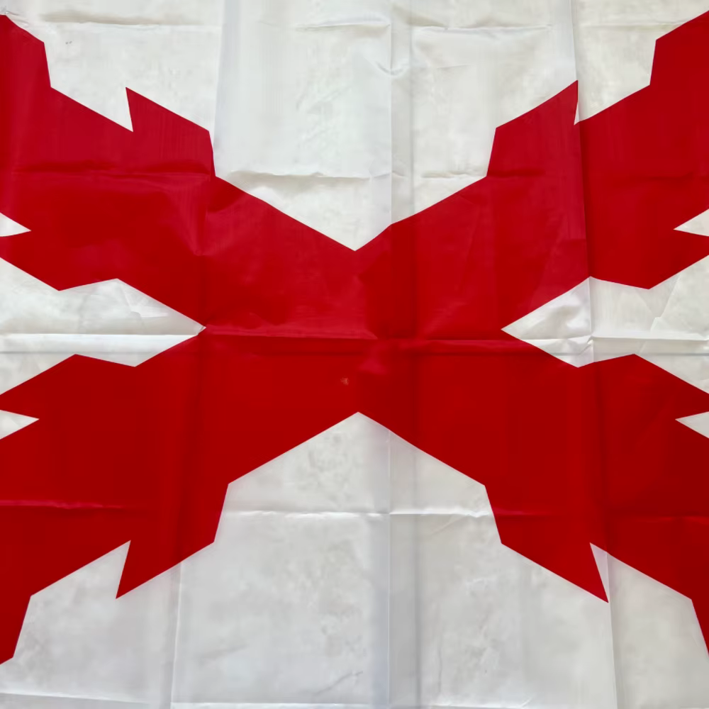 Bandera cruzada Borgoña, 90x150cm, poliéster colgante, estampado de poliéster, bandera cruzada del Imperio español Borgoña, banderas decorativas - imagen 3