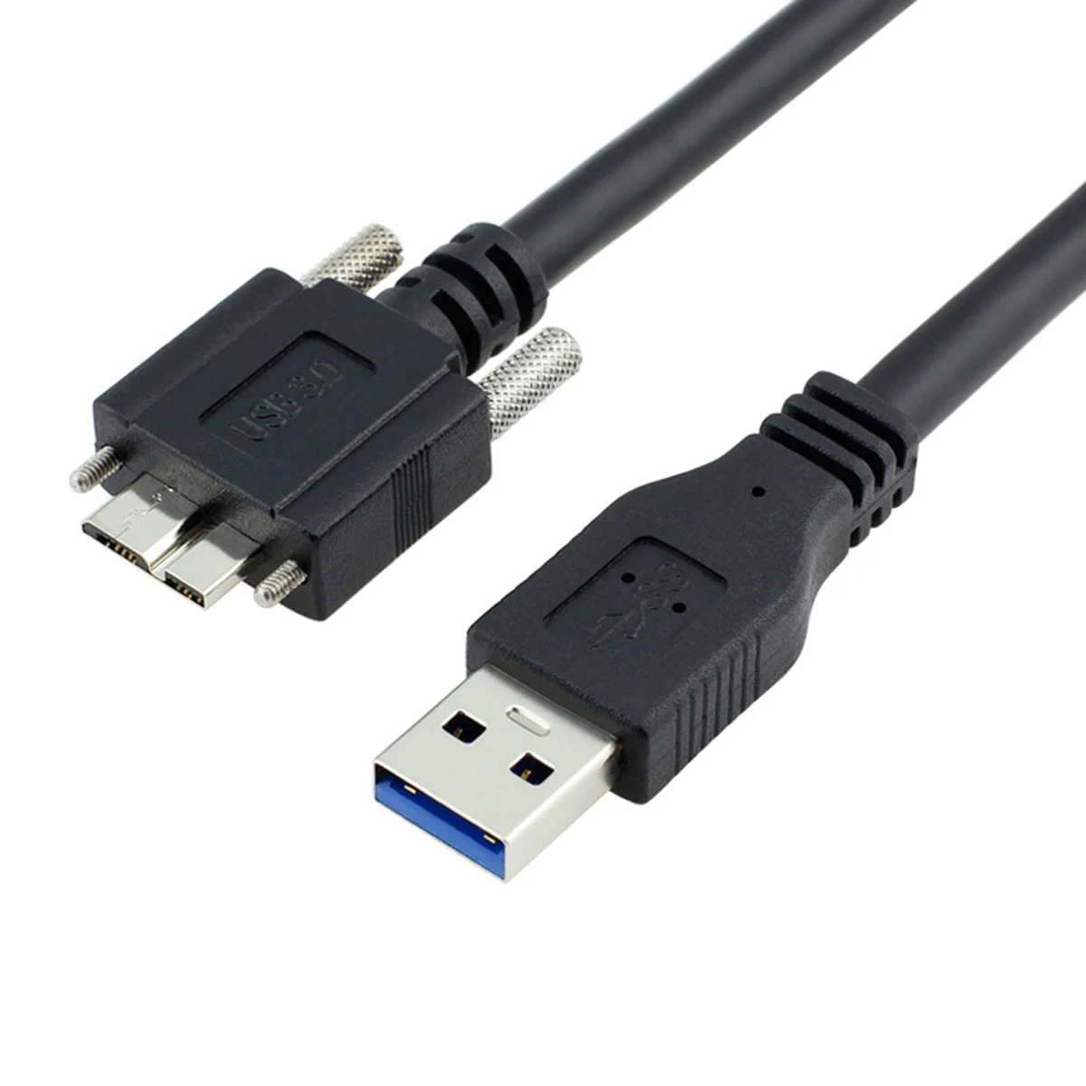 CY-Cable USB 3,0 tipo A macho A Micro USB 3,0 B macho con tornillos de Panel de montaje para disco duro de teléfono móvil - imagen 2