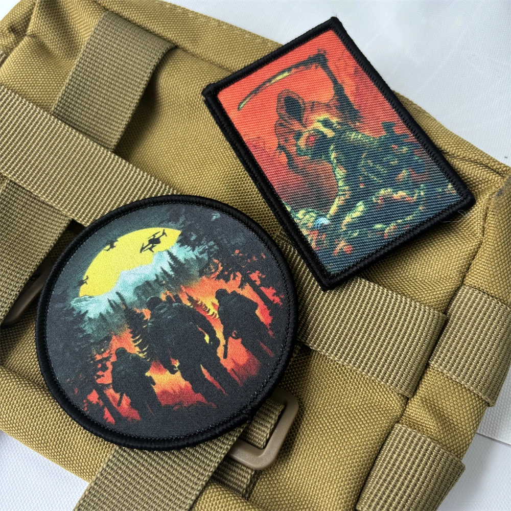 Insignia de moral táctica médica de Rescate Aéreo, Impresión de guerra UAV, emblema de gancho y bucle militar "no hoy", brazalete, ropa, sombreros, pegatinas - imagen 4