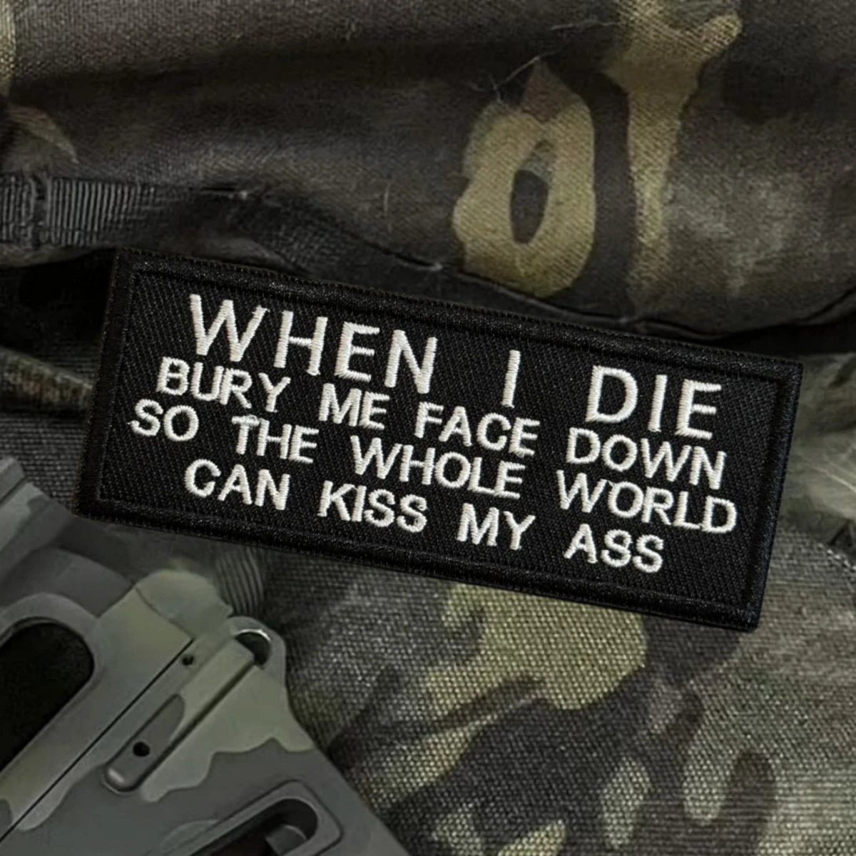 Parche táctico moral bordado con velcro para brazalete militar - imagen 5