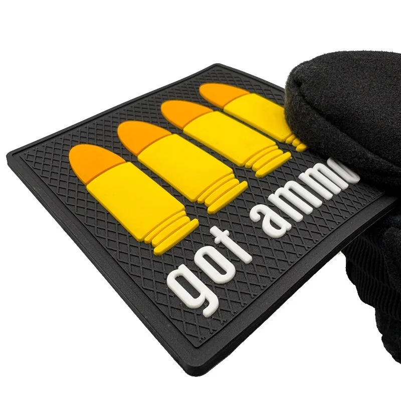 Parche luminoso de PVC, insignia de moral de revista táctica, cubo de basura de misiles, parche de gancho y bucle de llama, brazalete, pegatina para mochila - imagen 2