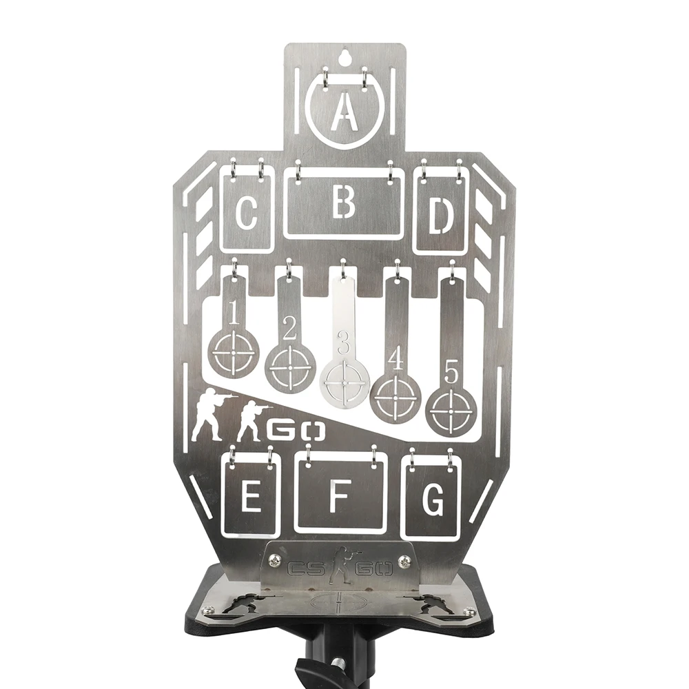 Soporte plegable de aleación de objetivo de acero inoxidable, tirachinas, bola de acero, objetivo de tiro con arco, flecha, objetivo de entrenamiento - imagen 4