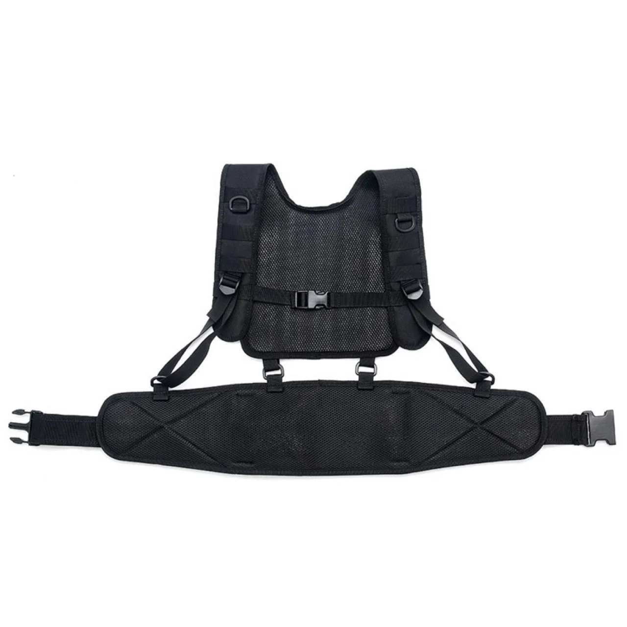 Nuevo conjunto de chaleco con cinturón de caza táctico multifunción transpirable, riñonera para deportes al aire libre, tela Oxford 600D - imagen 3