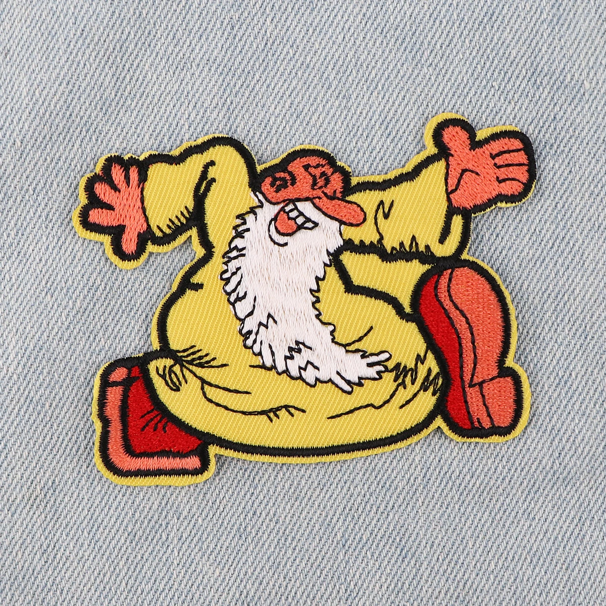 Parche bordado anciano termoadhesivo – Ropa, chaquetas y vaqueros - imagen 3