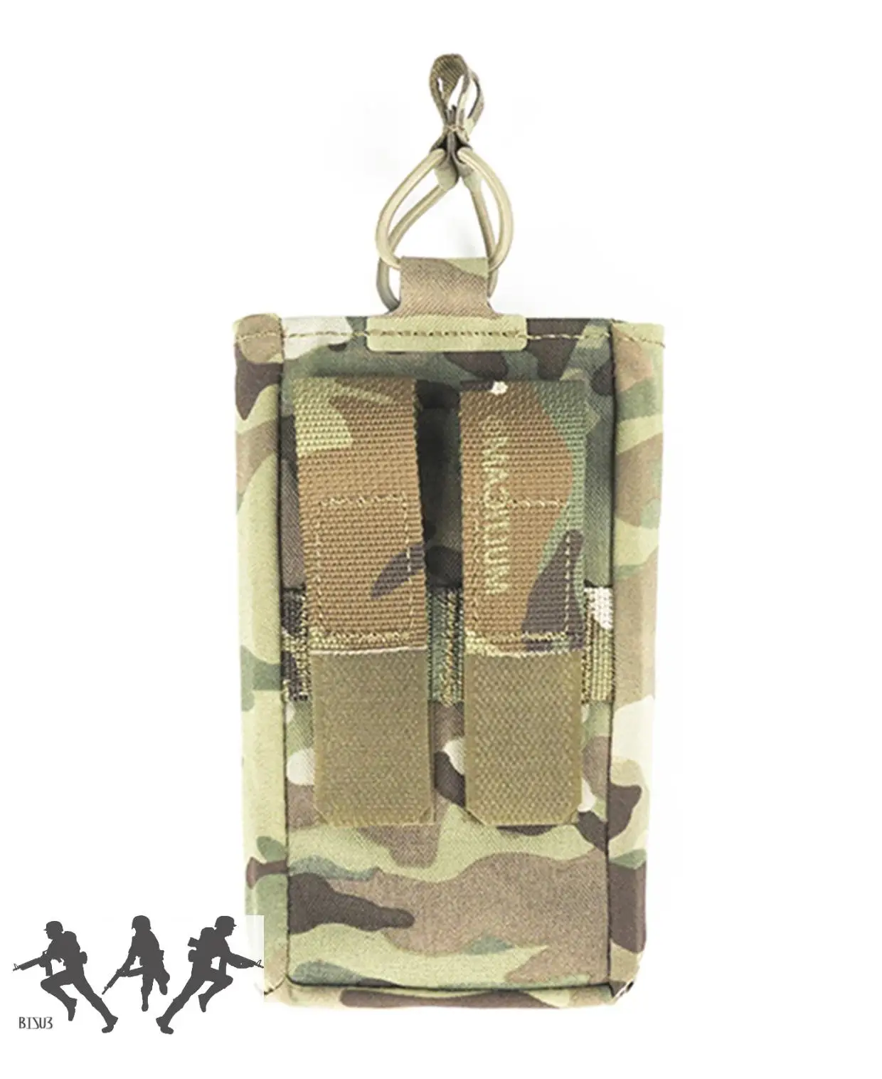 Bolsa de radio de camuflaje para exteriores, accesorio específico para el lado del tórax, versión de Castor, táctica Molle - imagen 4