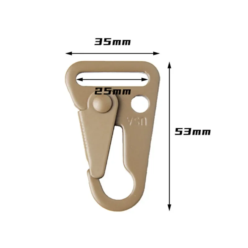 Hebilla de gancho de Metal Olecranon de alta resistencia táctica, Clips de cierre de eslinga antioxidantes para correa MK2, 2 uds. - imagen 2