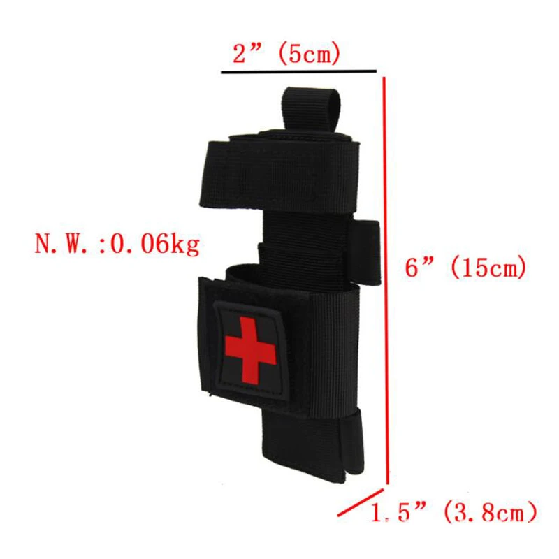 Tijera táctica de torniquete para gato, bolsa de torniquete médica, cinturón de servicio, bucle para botiquín de primeros auxilios, hemostasia rápida - imagen 3