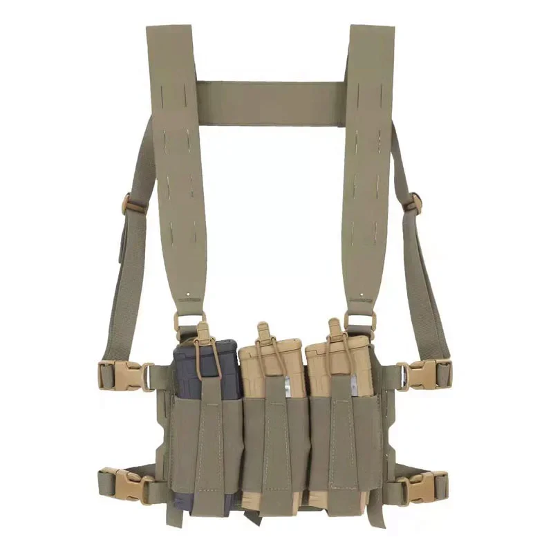 Chaleco táctico MOLLE corte láser con panel frontal elástico - imagen 5