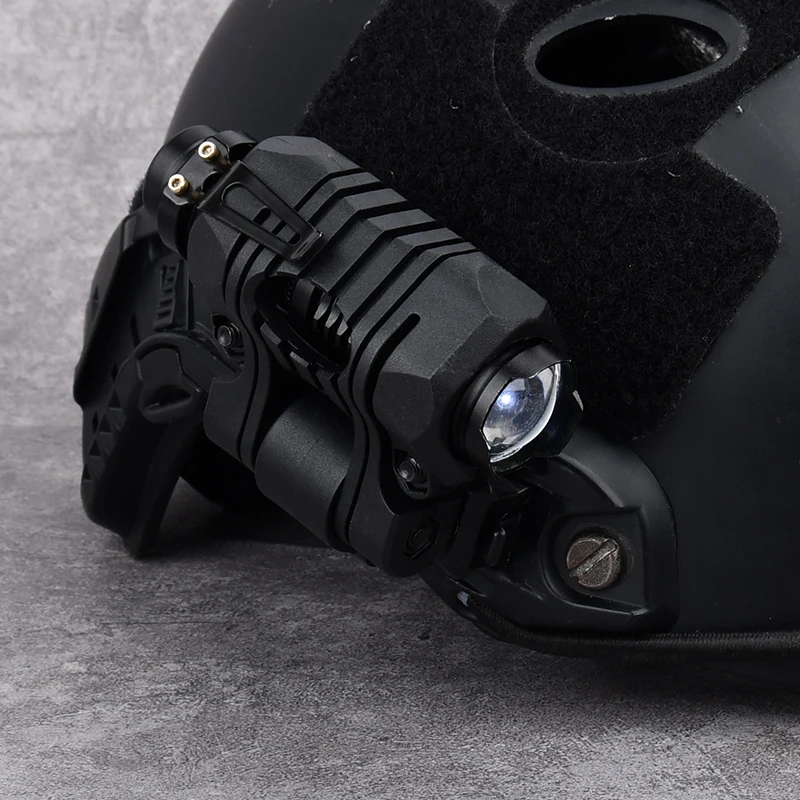 WADSN lámpara de casco estroboscópico Airsoft táctico, luz de explorador blanco, casco de caza rápido, linterna con Zoom - imagen 3