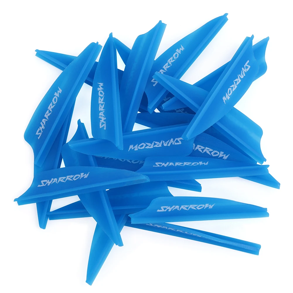 Pluma de ranura de aire de 50 piezas, paletas de goma de 1,75 pulgadas para flechas de carbono de aluminio, tiro con arco, accesorios de caza - imagen 3