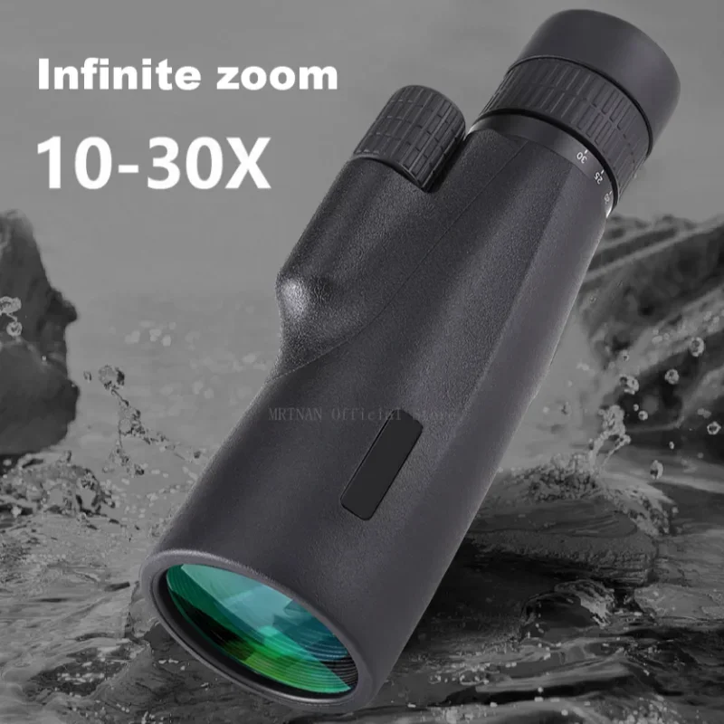 Telescopio Monocular HD con Zoom 10-30x50, Monocular potente para acampar con trípode, Clip para teléfono para ver binoculares de caza de aves - imagen 2