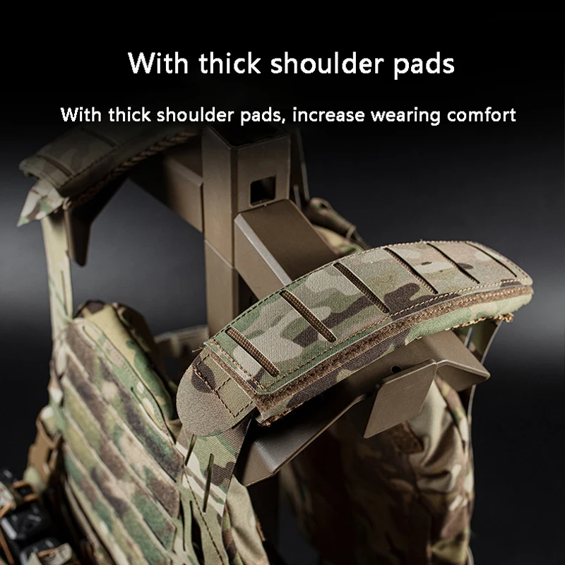 Tactical Outdoor Protective Mounted Vest, Thickened Shoulder Pads, Laser Cut MOLLE, LG3V2, 6094 Tactical Vest - imagen 3