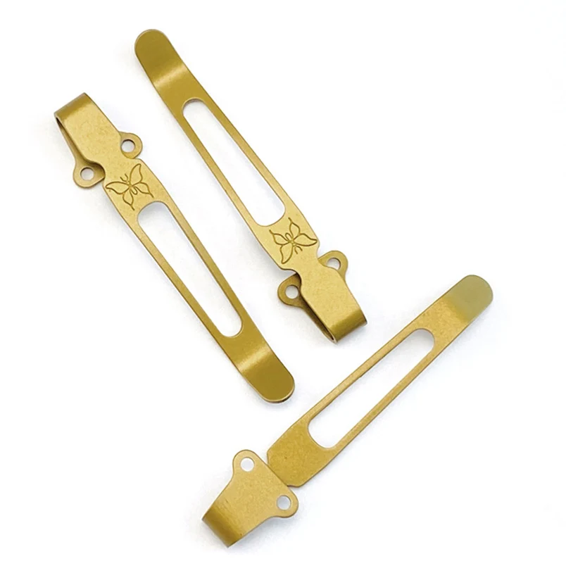 Clip de bolsillo de transporte profundo de Material de aleación de titanio personalizado para Emerson Commander CQC Benchmade Griptillian 551 710 730 Bugout 535 ZT - imagen 5