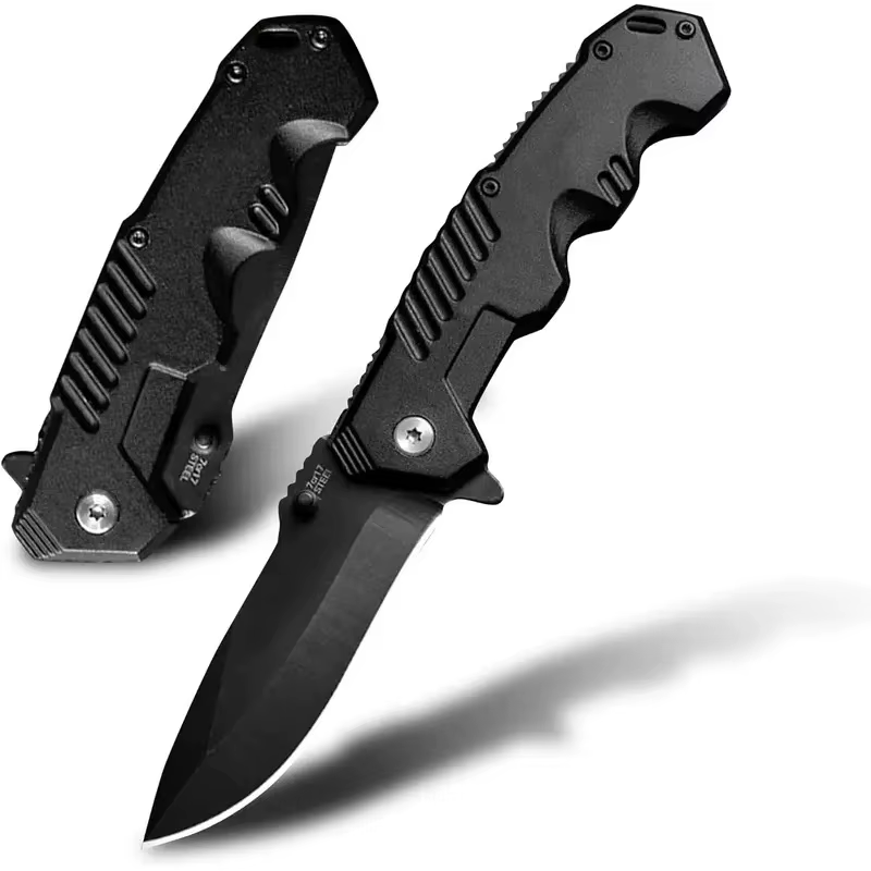 Cuchillo plegable EDC de acero inoxidable práctico para caza y pesca - imagen 2