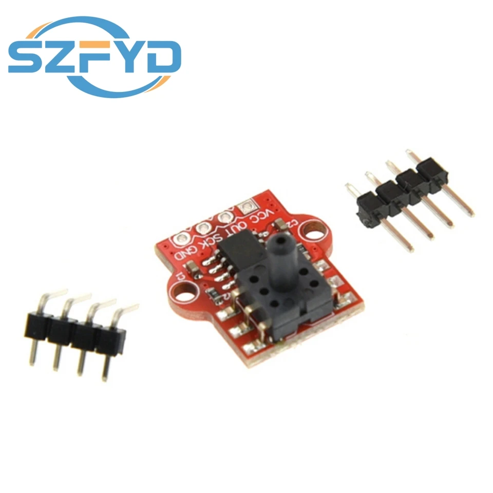 Módulo Sensor de presión barométrica Digital de 3,3-5V, placa controladora de nivel de agua líquida, conexión de 0-40KPa, tubo suave de 2,5mm para Arduino - imagen 2