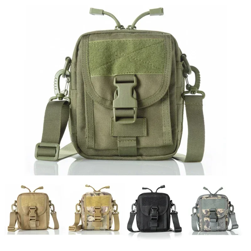 Bolso multifuncional táctico de caza, mochila para deportes al aire libre, bandolera de hombro de nailon duradera, informal, para hombres y mujeres, viaje - imagen 4