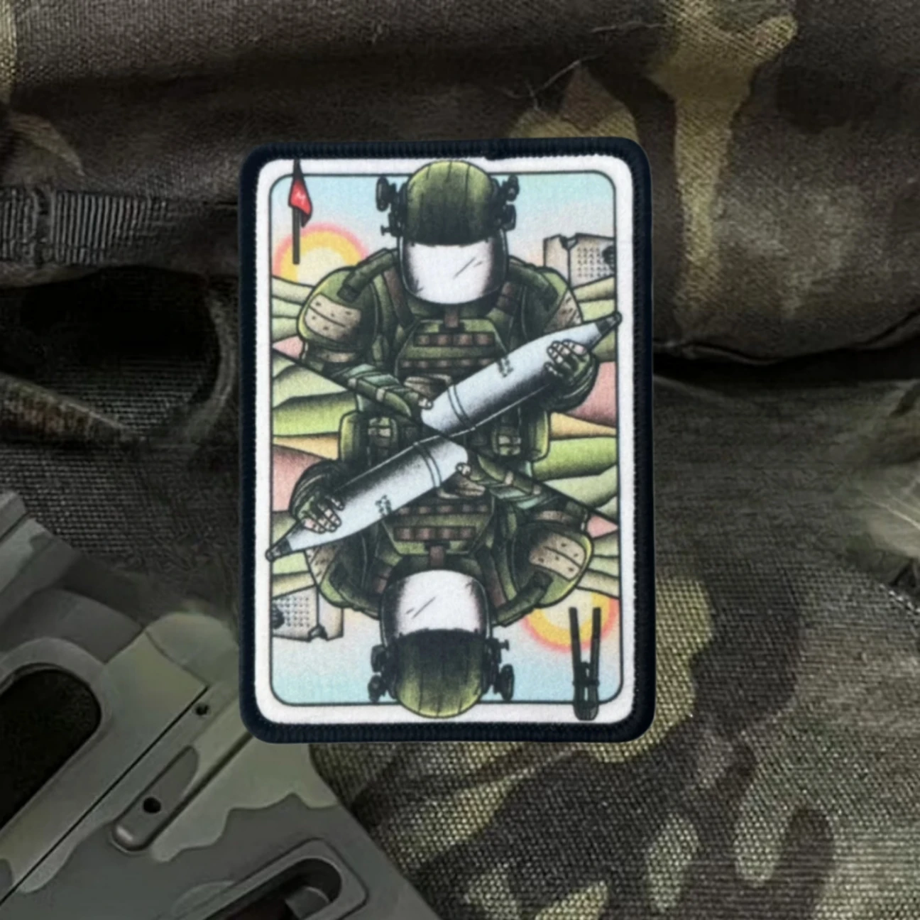 Parche de insignia de moral de OVR-3SH, apliques militares, brazalete táctico, gancho y bucle impresos para ropa, mochila, accesorios, pegatinas - imagen 4