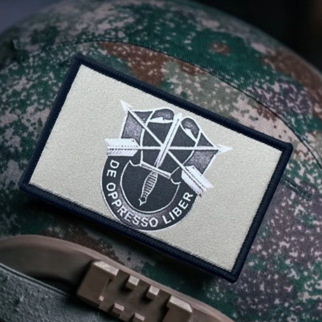 Parche De insignia De moral De Oppresso Liber, emblema táctico militar, escudo De fuerzas especiales, gancho impreso, pegatinas para mochila y ropa - imagen 5