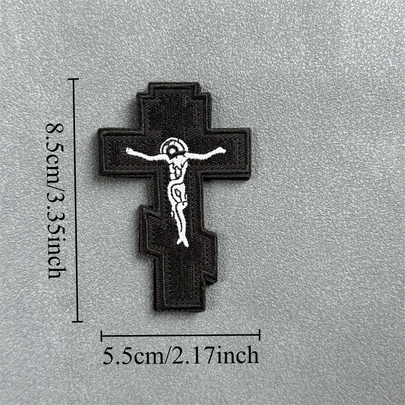 Parche táctico de Jesús, insignia de moral militar, gancho bordado y bucle, mochila, ropa, accesorios decorativos, pegatina, brazalete - imagen 2