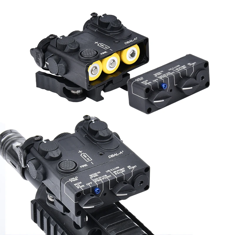 Caja láser táctica PEQ NGAL DBAL A2 MAWL C1, caja de batería 16340 CR123A, sin función, compatible con caza, riel de 20mm, arma decorativa - imagen 4