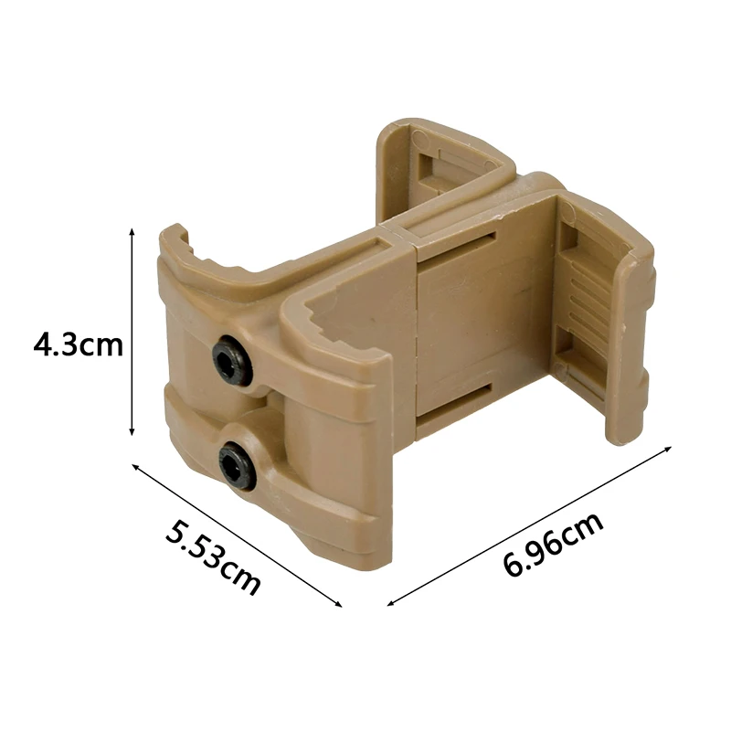 Acoplador multifunción Universal de doble revista AR15 M4 MAG59, bolsa con Clip de poliéster, abrazadera de acoplador para exteriores, equipo de caza de enlace paralelo - imagen 4