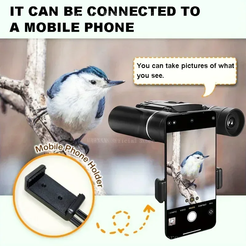 Telescopio binoculares HD con Zoom 4000X25, potente, portátil, plegable, visión de larga distancia, caza, deportes de acampada al aire libre - imagen 3