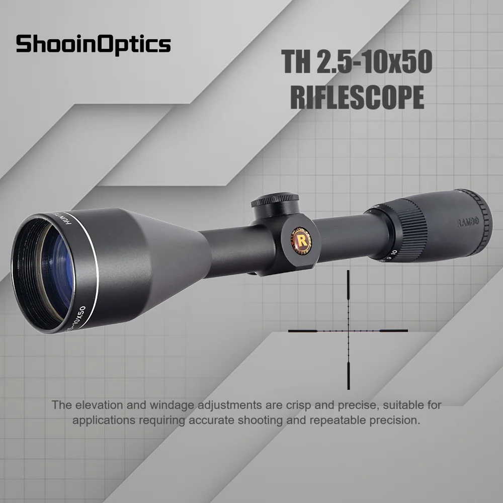 2.5-10x50 / 5-20x44 SFP mira telescópica de caza tubo de 1 pulgada 1/4 MOA a prueba de golpes impermeable tiro al aire libre - imagen 2