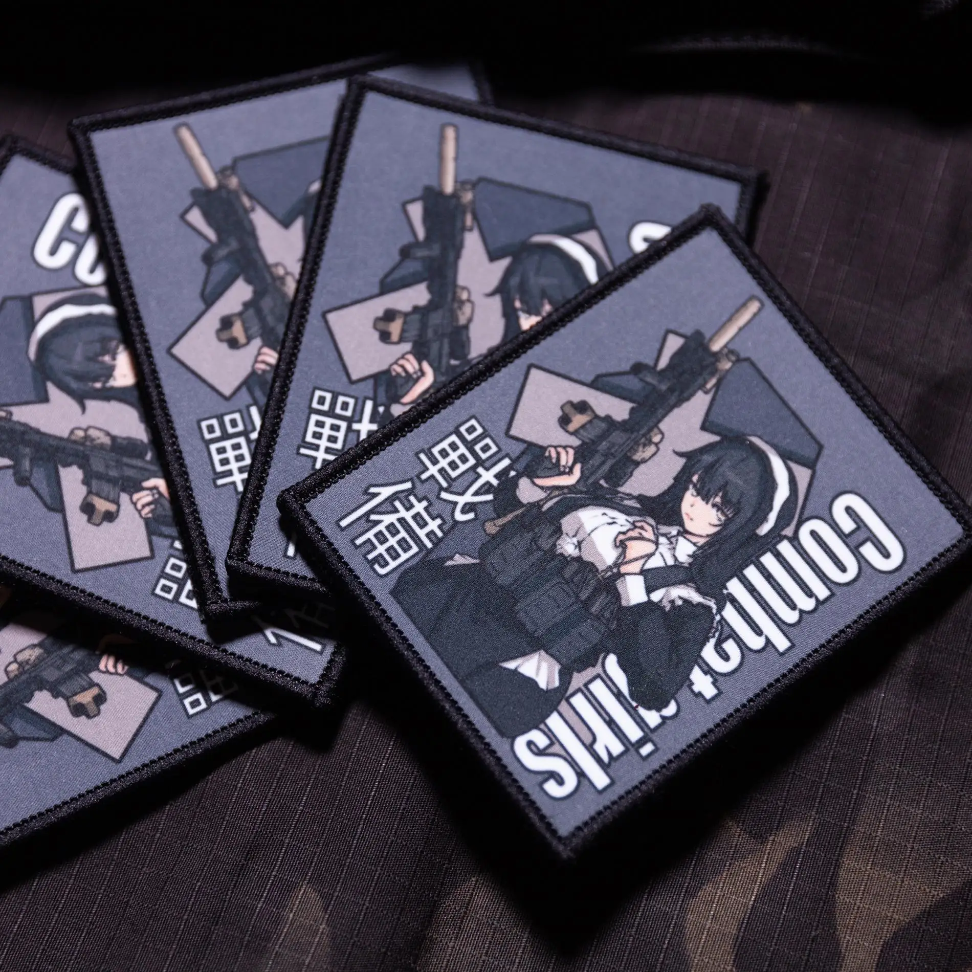 Parche de la Costa Dorada de la monja de la chica de combate, insignia de la chica de la pistola táctica impresa para ropa, mochila, decoración de brazalete - imagen 5