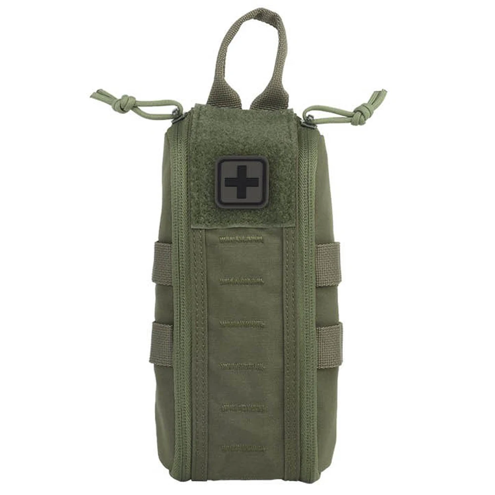 Bolsa táctica MOLLE EDC, botiquín de primeros auxilios, bolsa médica de respuesta rápida para chaleco de caza al aire libre, portador de placa/cinturón de cintura - imagen 2