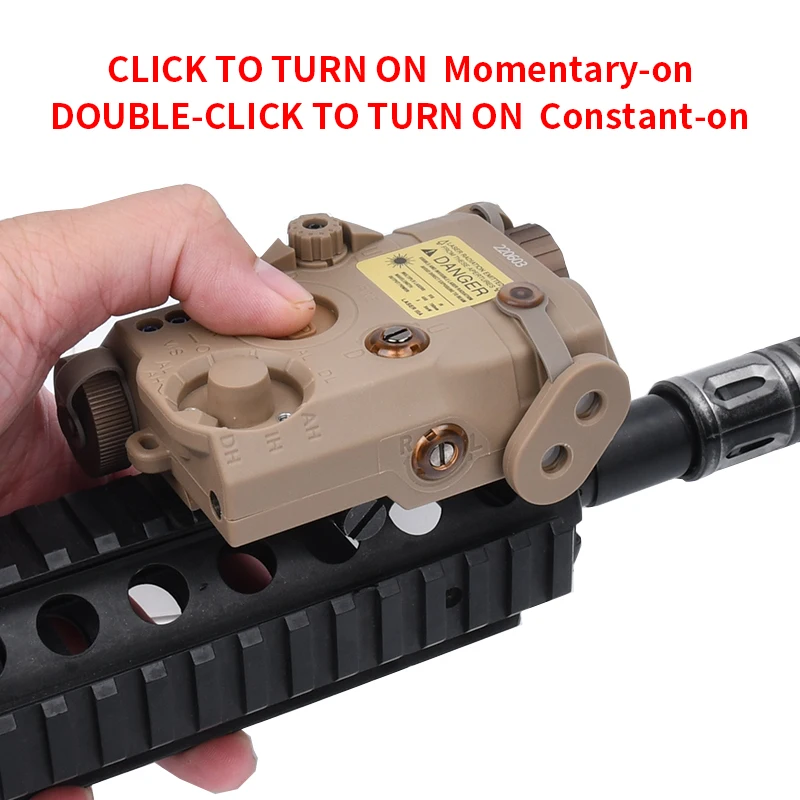 ¡PEQ-15! Luz de luz de linterna de arma de luz LED verde verde y azul con visión láser PEQ15 para cámara de baterías táctica SF M600 M300 M600C - imagen 5