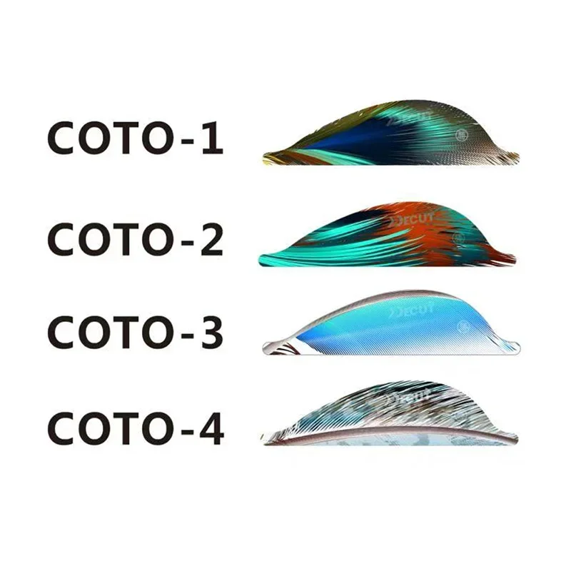 50 Uds tiro con arco flecha paletas 1,75 pulgadas espiral Flethes ala derecha Spin pluma paletas plástico Fletching flecha eje tiro caza - imagen 4