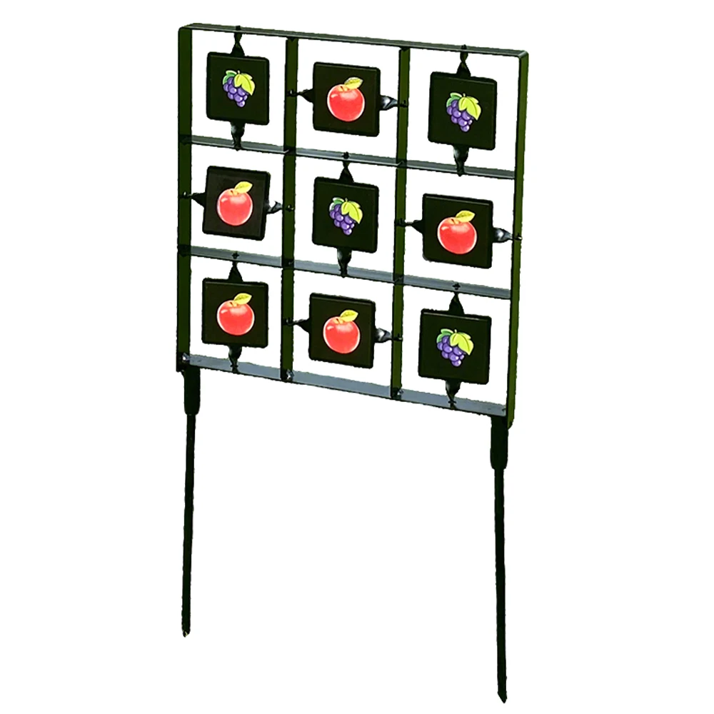 360 °   Objetivo de tiro giratorio, soporte de objetivo de Metal para Rifles BB, tirachinas de arcilla, tablero objetivo de adiestramiento al aire libre portátil - imagen 4