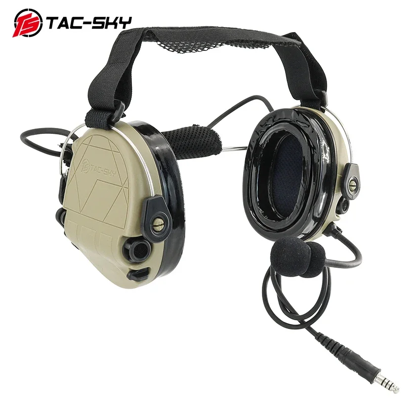 TS TAC-SKY TAC302 diadema táctica comunicación auriculares tiro electrónico caza Airsoft Walkie Talkie auriculares W V2PTT - imagen 3