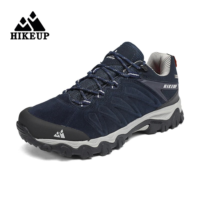 HIKEUP-Zapatillas de senderismo antideslizantes para hombre, zapatos transpirables resistentes al desgaste, a prueba de salpicaduras, escalada, Trekking, caza, turismo