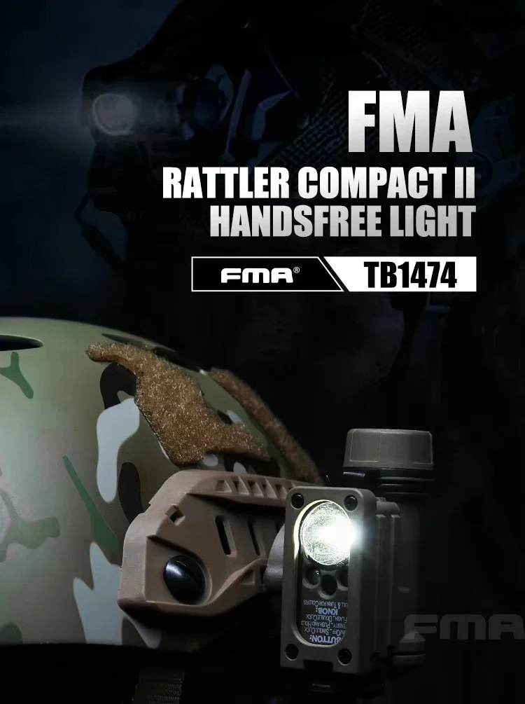 Cascabel compacto II, fabricante de Luz manos libres, accesorios para casco, venta al por mayor - imagen 4