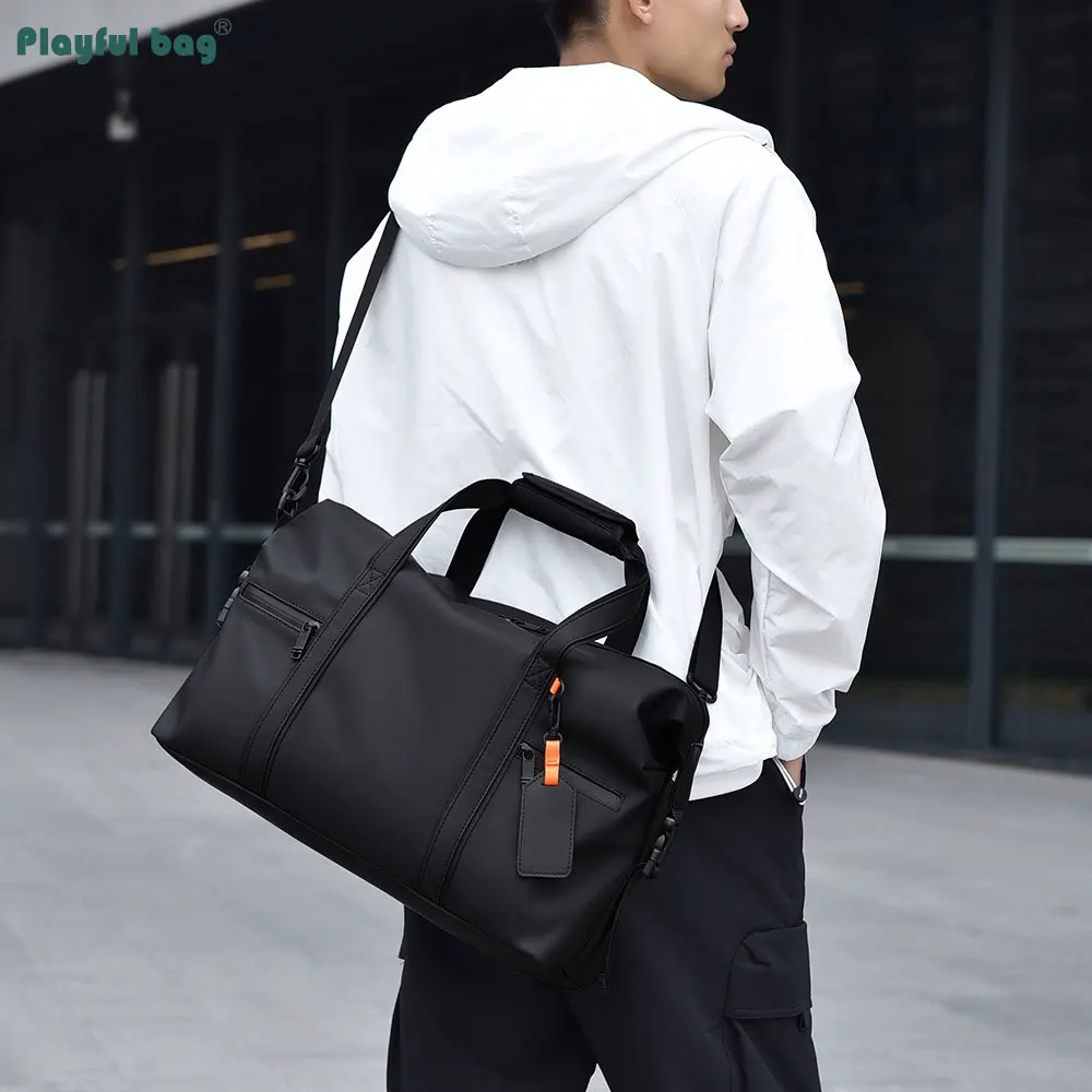 Bolsa de mano para equipaje de viaje, bolsa de Fitness con separación en seco y húmedo, gran capacidad, impermeable, negro, verde, gris, AVA310 - imagen 3