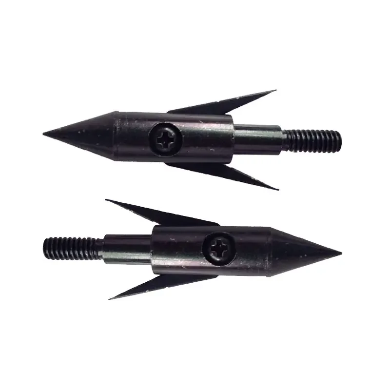 Punta de flecha de pesca para tiro con arco, accesorios de caza, 4,8 cm de longitud, color negro, 3/6 piezas - imagen 2