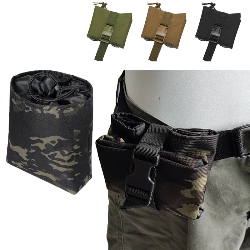 Multicam-bolsa táctica de camuflaje negro AR15 Molle, bolsa de nailon para revistas, bolsa de recuperación para caza al aire libre, bolsa de herramientas, equipo Airsoft - imagen 3