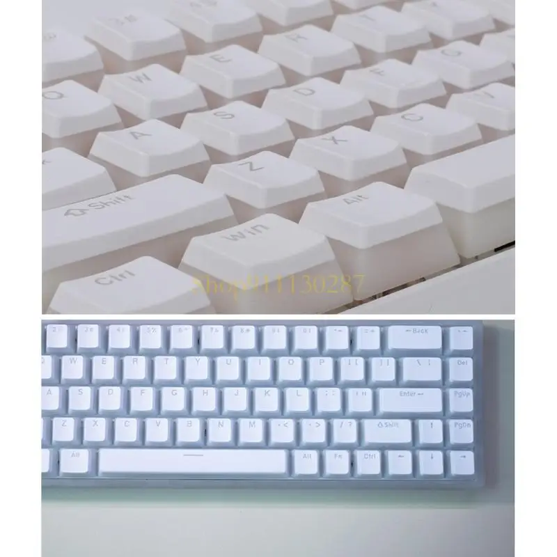 J1HC 1Set Double Shot PBT KeyCap 130 Keys Teckcaps doble capa translúcido Perfil OEM para teclado mecánico RGB - imagen 5
