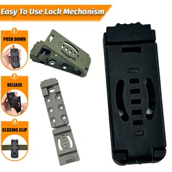 Funda táctica Kydex para cuchillo con clip de cinturón EDC