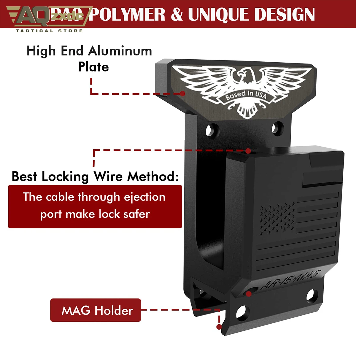 Soporte de pared para Rifle + soporte de pared para Rifle PMAG AR15, montaje seguro para sala de garaje, 223/5 para Rifle, 56 - imagen 2