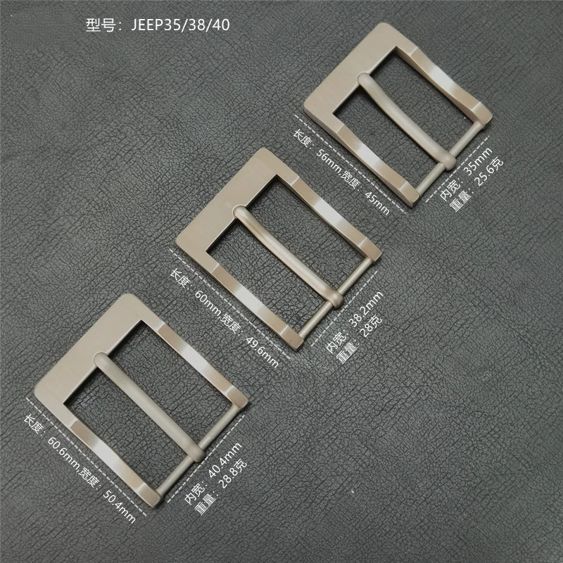 Hebilla de cinturón de titanio, hebilla de aguja de 40/38/35Mm, accesorios de cinturón no alérgicos, todo informal para hombre - imagen 3