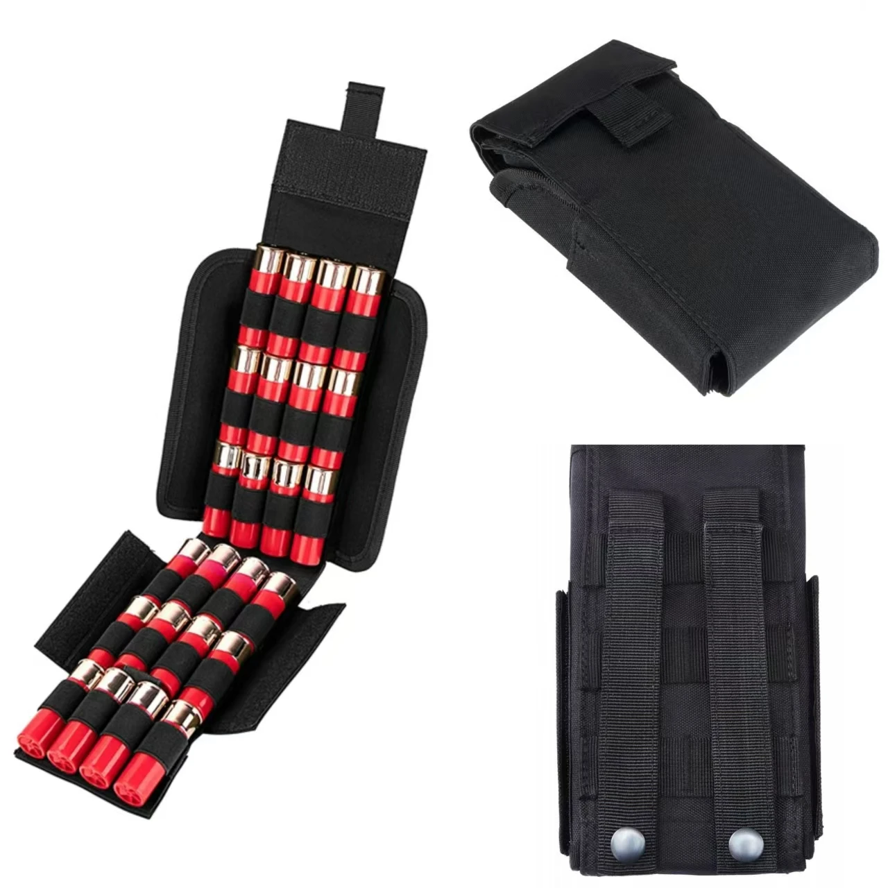 Bolsa para balas de escopeta de 25 orificios y 12G para caza al aire libre, bolsa de almacenamiento de municiones especializada, accesorio de juego duradero 