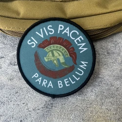 Parche táctico moral Si Vis Pacem Parabellum con velcro para mochila