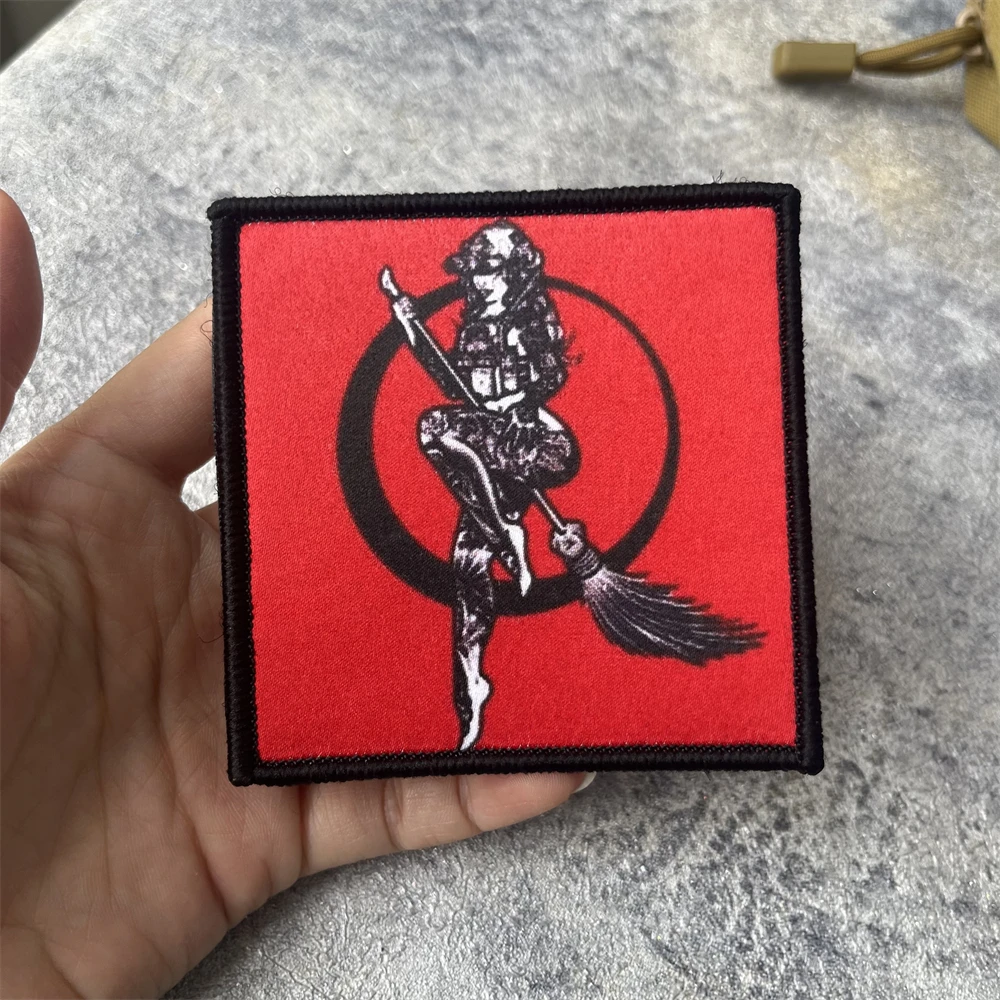 Tacticool-insignia de moral divertida de bruja, emblema militar, brazalete táctico, gancho y bucle, ropa, mochila, accesorios, pegatinas - imagen 3