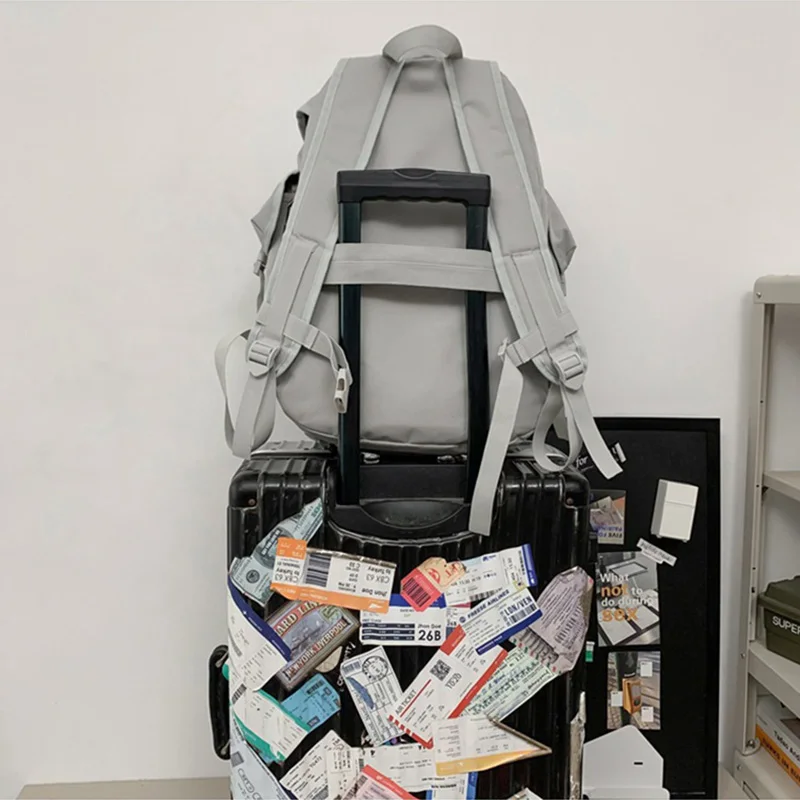 Mochila deportiva Trave para hombre, correa grande con cordón, almacenamiento de zapatos, bolsa de baloncesto, escalada, Camping, senderismo, mochila universitaria - imagen 4