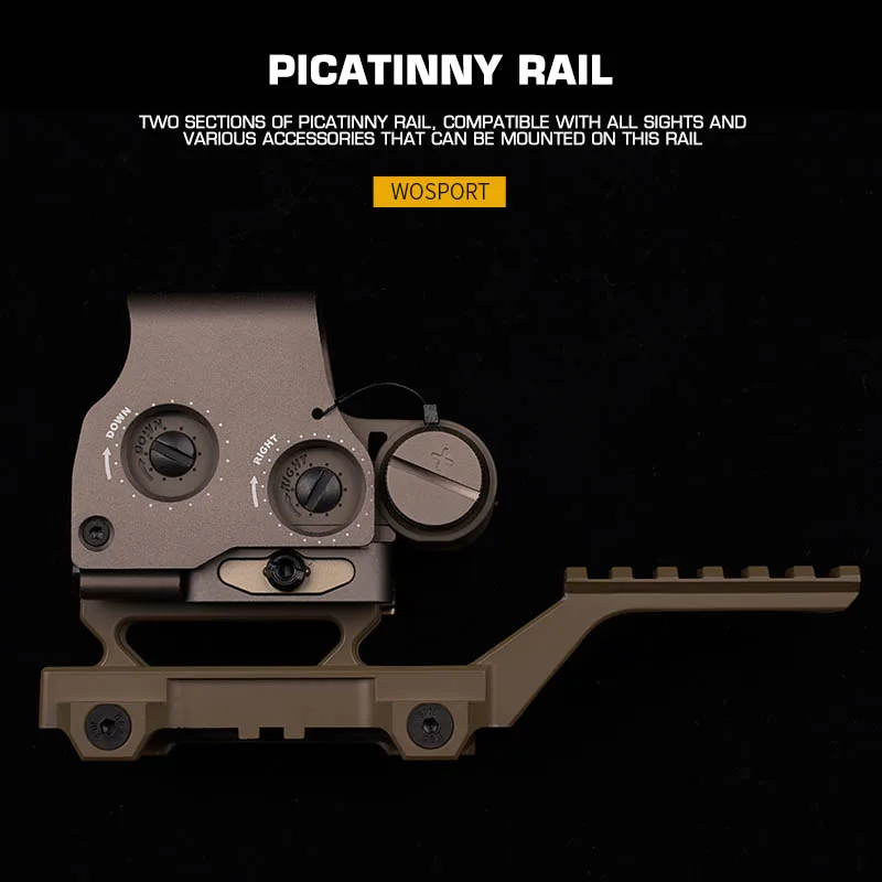 ELEMENT GB-RS Hydra Mount, soporte táctico de aumento de altura tipo Hydra de nailon totalmente metálico de alta calidad con puente de espejo - imagen 2