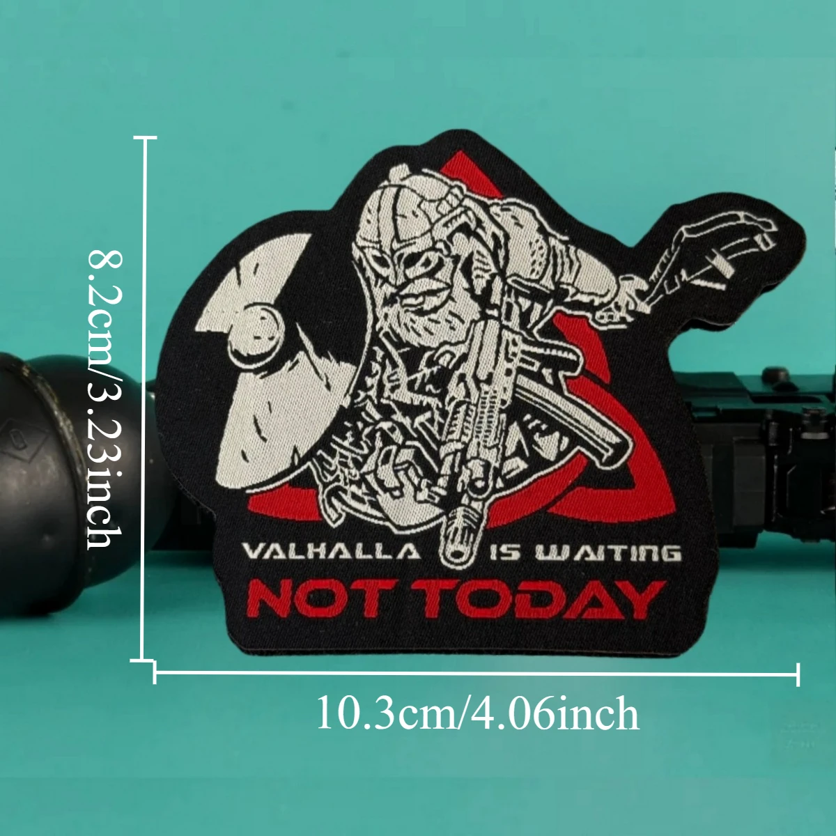 Chevron "Valhalla" está esperando parches tejidos de gancho y bucle para ropa moral táctica mochila militar personalizada apliques pegatina - imagen 3