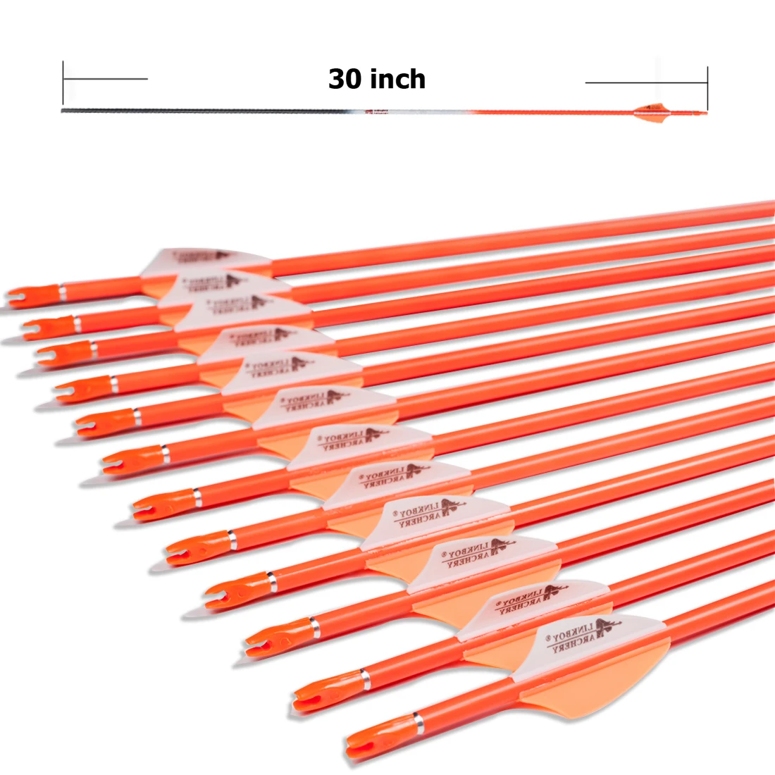 Linkboy Archery Flechas carbono para arco recurvo caza - imagen 3
